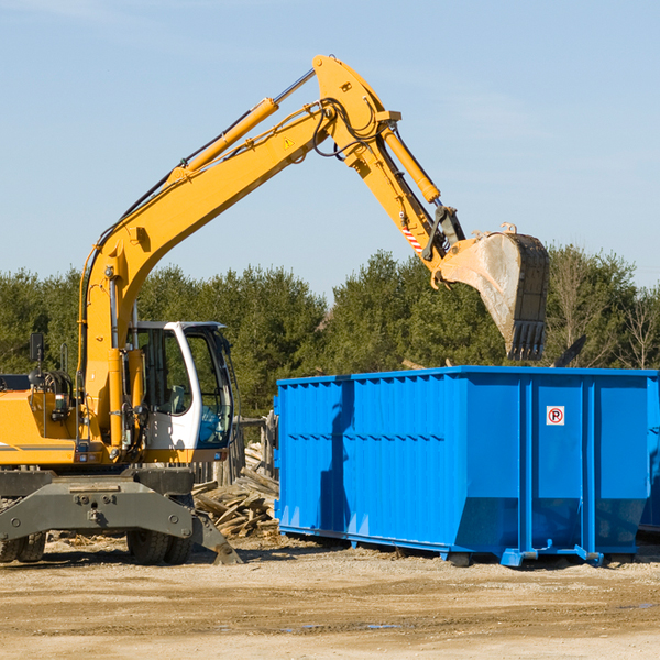 can i pay for a residential dumpster rental online in Homewood Canyon California